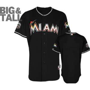 Miami Marlins Jersey Big & Tall Alternate Black Authentic Cool Baseâ 