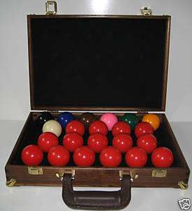 Snooker, Billiard Balls, & Carrying Case  