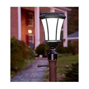  Replacement Solar Post Lamp Head With Eight LEDs And Dusk 