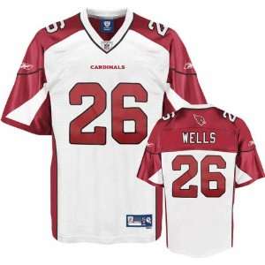 Chris Beanie Wells White Reebok NFL Premier Arizona Cardinals Jersey 