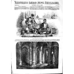  1854 Turkish Coffee Seller Constantinople Columns Print 