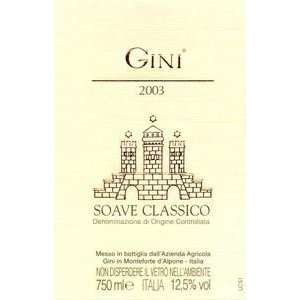  Gini Soave Classico 2010 750ML Grocery & Gourmet Food