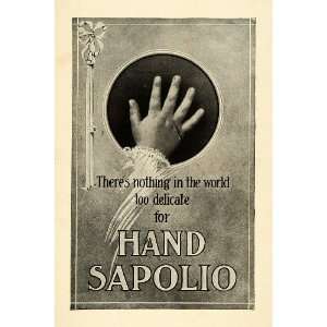  1907 Ad Hand Sapolio Soap Skin Care Toiletry Hygiene 