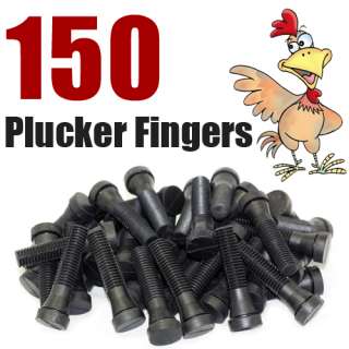 150 Pack Chicken Plucker Poultry Plucking Machine Deluxe Fingers 