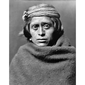  Curtis 1903 Photograph of a Zuni Man   Antique 