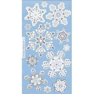  Snowflakes Silver & White(13)  Sticko by EKSuccess 