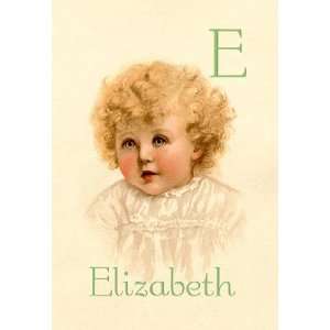 E for Elizabeth 28x42 Giclee on Canvas