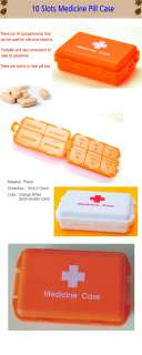 10slots Medicine Pill Box Case Drug Organizers p4  