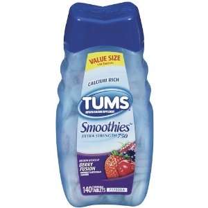  Tums Smoothies, Berry Fusion, 140 Count Health & Personal 