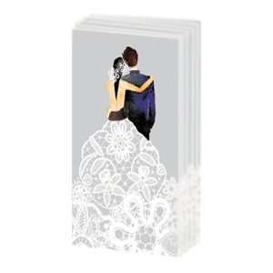  Wedding Couple Silver Sniff Tissues