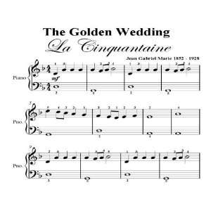  Golden Wedding La Cinquantaine Big Note Piano Sheet Music 