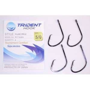  Ohero Trident In Line Circle Hook, Size 2, 8pcs Sports 