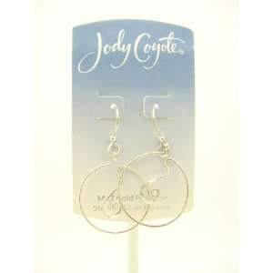 Jody Coyote Silver Circle Earrings
