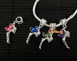 Fashion Jewelry Charm Beads Fit Bracelet Fly Angel 12x  