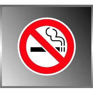 No Smoking Sign Smoking Prohibited Warning Vinyl Decal Bumper Sticker 
