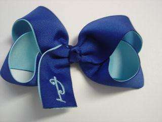 layered LG Boutique Monogrammed Hair bow You design  