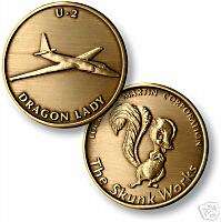 SKUNK WORKS U.S.A.F. U 2 DRAGON LADY MEDALLION COIN  