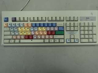 AVID COLORED VIDEO EDITING KEYBOARD SKR 2233 PS/2  