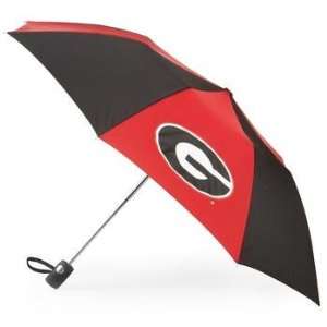 totes Georgia Bulldogs Small Auto Folding Umbrella  NCAA  