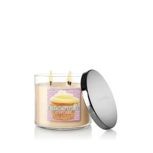   Body Works Frosted Cupcake 3 Wick Candle Slatkin & Co