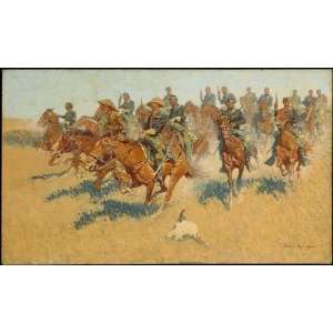  FRAMED oil paintings   Frederic Remington   24 x 14 inches 