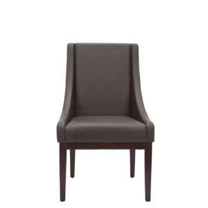  Safavieh Sloping Brown Leather Arm Chair   MCR4500C 