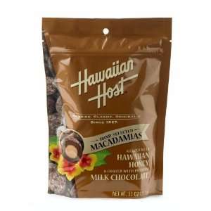 Hawaiian Host MACADAMIA NUTS   Covered in Premium Milk Chocolate 