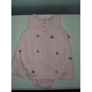 Carters Girls Everyday Easy 1 piece Cotton Sunsuit Pink Cherries 12 