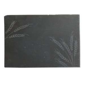  Wheat Etched Slate Cheese Board