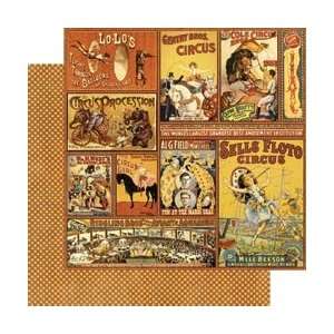 Graphic 45 Le Cirque Double Sided Paper 12X12 Greatest Show On Earth 