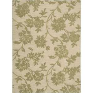 Nourison Skyland SKY 07 Ivory Green 3 6 X 5 6 Area Rug  