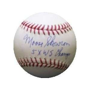  Moose Skowron Signed Ball   inscribed 5x WSChamps Sports 