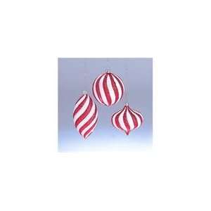  Club Pack of 24 Peppermint Twist Glitter Striped Christmas 