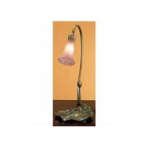  Meyda 12615 Lily 1 Light Accent Lamp w/ Cranberry Shade 