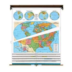  Cram Globes 7930 67xx Political Map Set # of Maps 5 Maps 