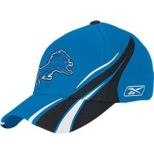  Reebok Detroit Lions Blue Player Flex Hat Sports 