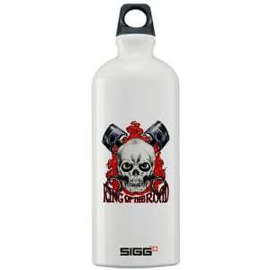  Sigg Water Bottle 1.0L King of the Road Skull Flames and 