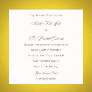  Blank Wedding Invitation   Gold Bevel (50 Pack) Arts 