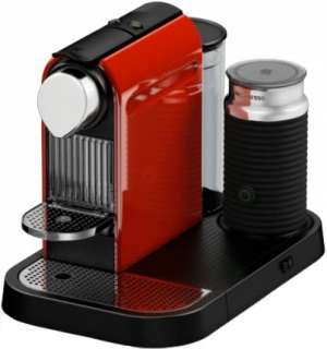 Nespresso Citiz D120 Red Espresso Machine + Aeroccino  