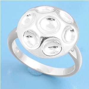 Sterling Silver Ring   3mm Band Width and 16mm Face Height in Sizes 6 