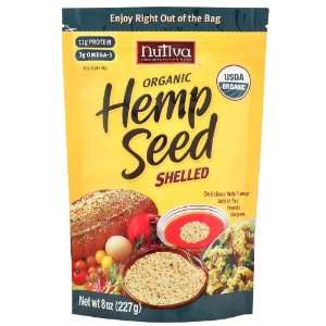  Nutiva Non GMO Organic Shelled Hempseed 8 oz. pouch 