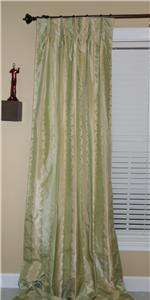 Robert Allen Silk Drapes Custom Curtains Drapery PAIR  