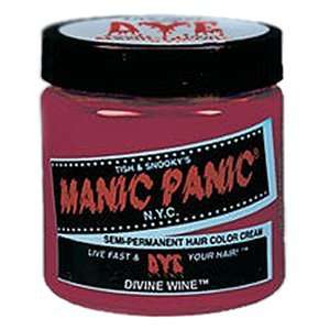  MANIC PANIC Semi Permanent Hair Color Cream Divine Wine 