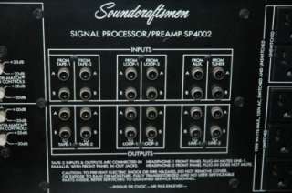 For auction, a Soundcraftsmen SP4002 Signal Processor Preamplifier 