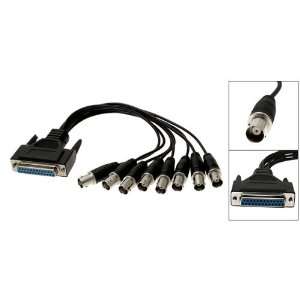   DB25 VGA Female to 8 BNC Female Connector Adapter Cable Automotive