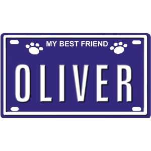  OLIVER Dog Name Plate for Dog House. Over 400 Names 