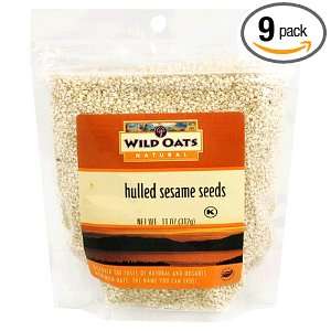 Wild Oats Natural Hulled Sesame Seeds, 11 Ounce Bags (Pack of 9)