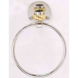   Brass Accessories 7116 Allied Brass Single 6 quot Ring Satin Nickel