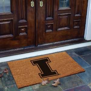    University of Illinois Flocked Coir Door Mat