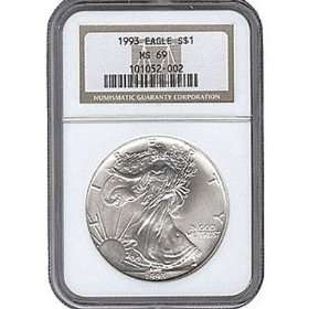  1993 Silver American Eagle MS69